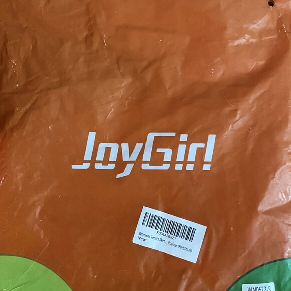 NWT JOYGIRL TENNIS SKORT WITH POCKET AND FRONT AND BACK ACCENTS RED SMALL - Picture 5 of 6